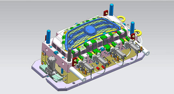 image of a mold's gating system